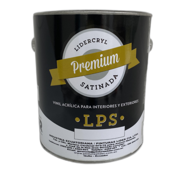 Lidercryl Premium Satinado LPS – Pintura de Acabado Satinado para Interiores y Exteriores
